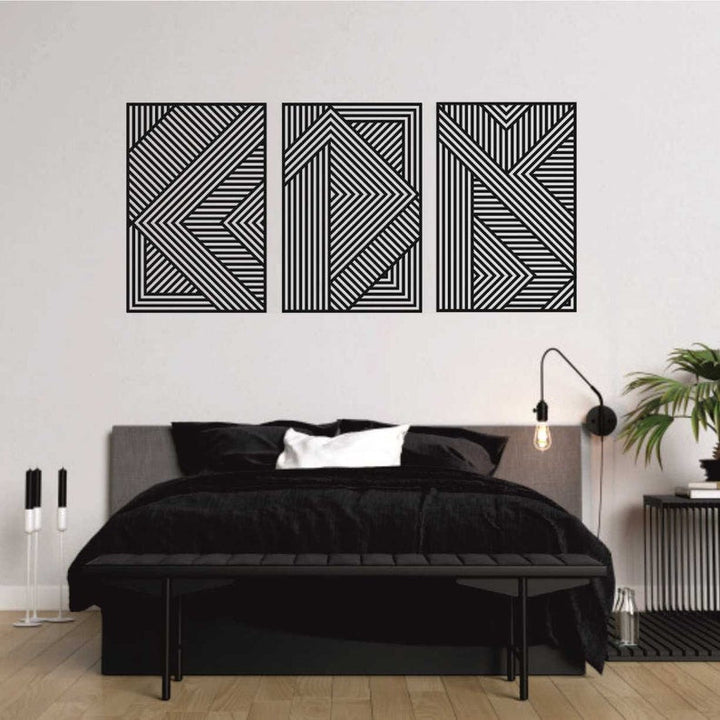 A geometric set All Products by MetalWallDesigns | MetalWallDesign