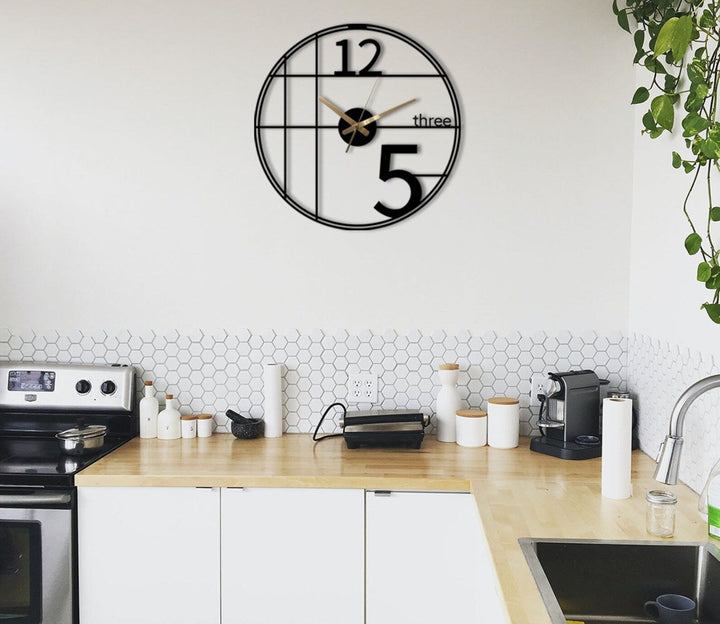 Asinaronic clock All Products by MetalWallDesigns | MetalWallDesign