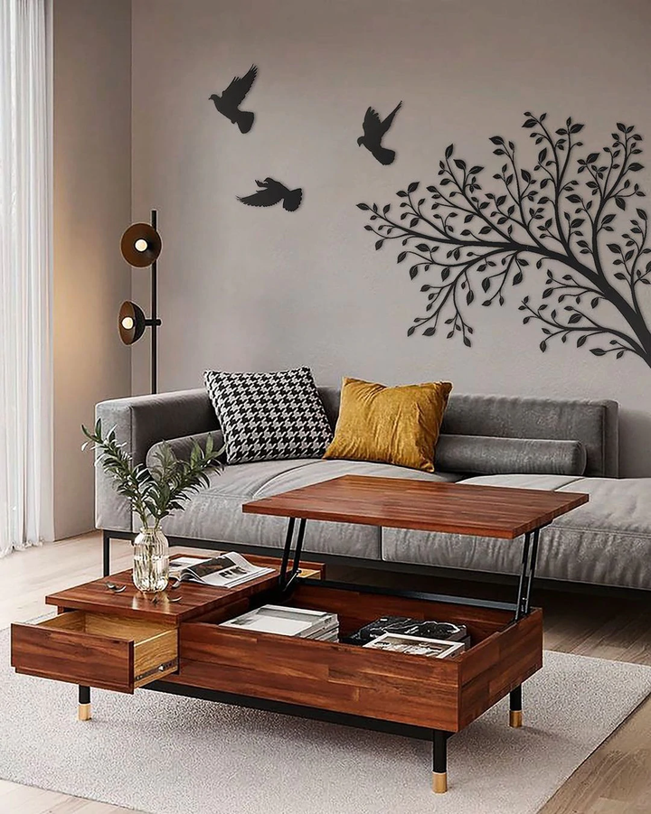 Birds of Life 100x87cm Each Bird 24x15cm All Products by MetalWallDesigns | MetalWallDesign