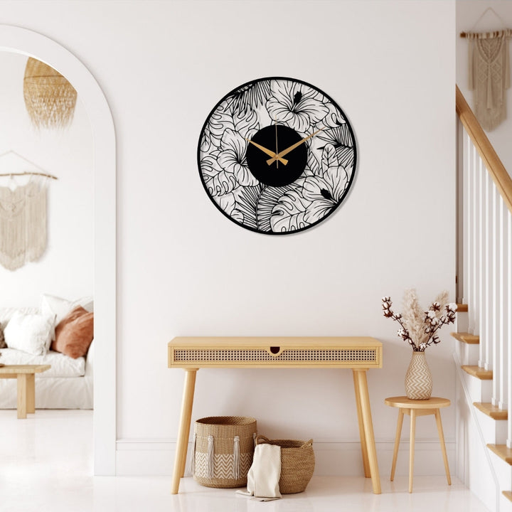 Botanical clock All Products by MetalWallDesigns | MetalWallDesign