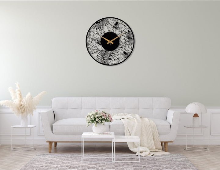 Botanical clock All Products by MetalWallDesigns | MetalWallDesign