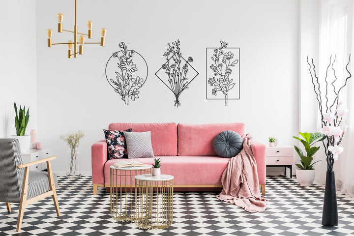 Flower set All Products by MetalWallDesigns | MetalWallDesign