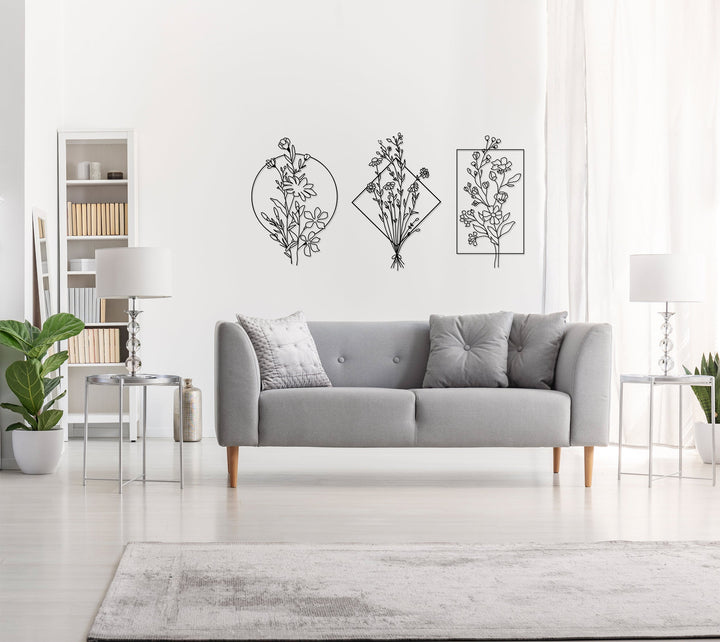 Flower set All Products by MetalWallDesigns | MetalWallDesign