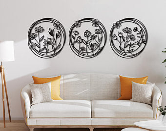 Flowers set All Products by MetalWallDesigns | MetalWallDesign