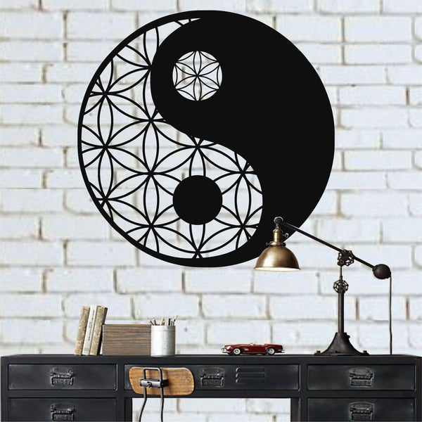 Geometric Balance 60x60cm/23.6x23.6in Black All Products by MetalWallDesigns | MetalWallDesign