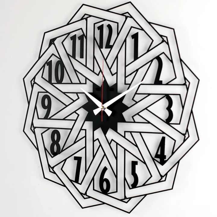 Geometric model clock All Products by MetalWallDesigns | MetalWallDesign