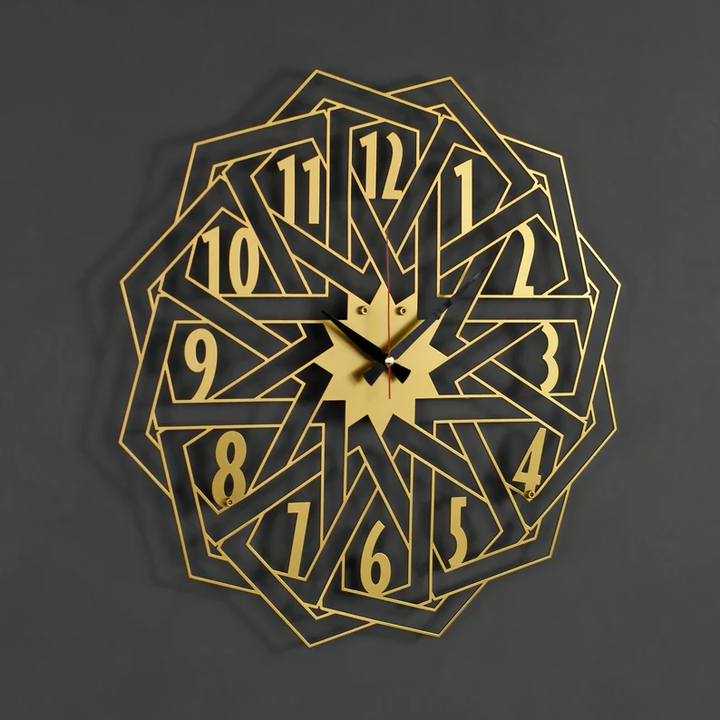 Geometric model clock All Products by MetalWallDesigns | MetalWallDesign