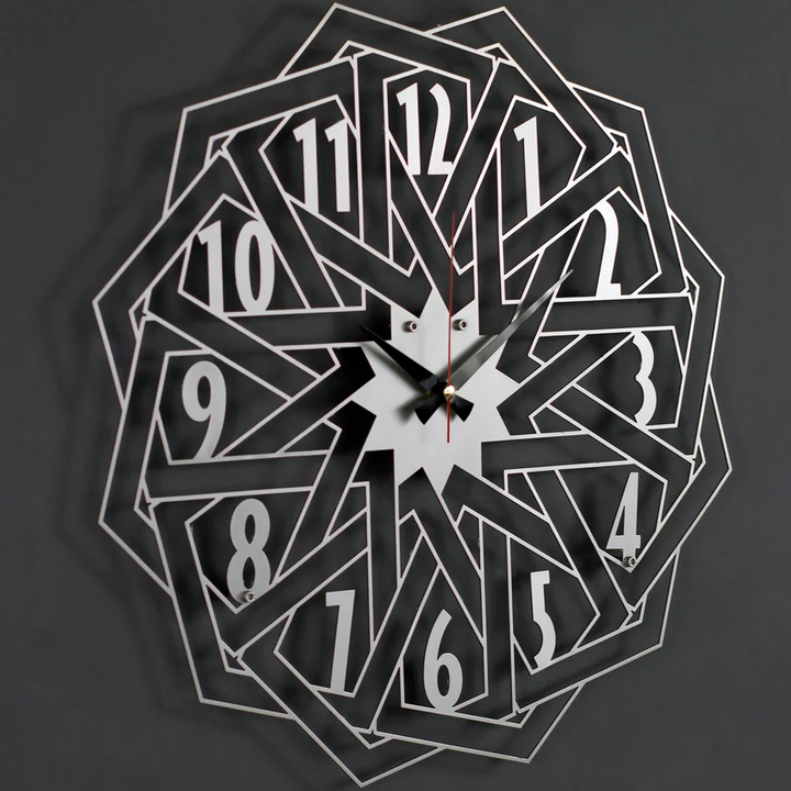 Geometric model clock All Products by MetalWallDesigns | MetalWallDesign