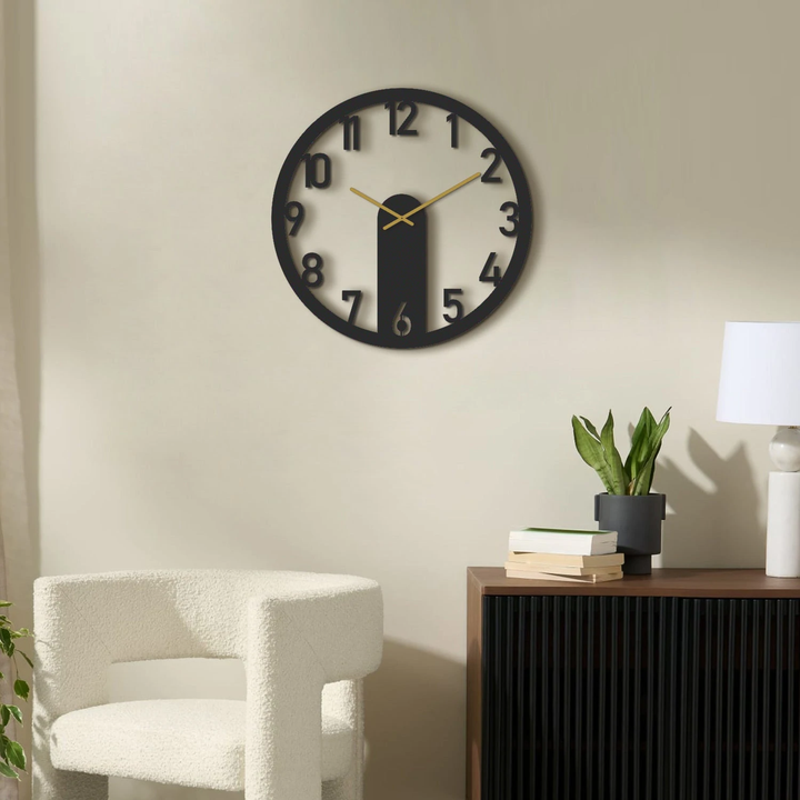 Lex Model Clock 70x70cm/27.6x27.6in Bronze Black All Products by MetalWallDesigns | MetalWallDesign