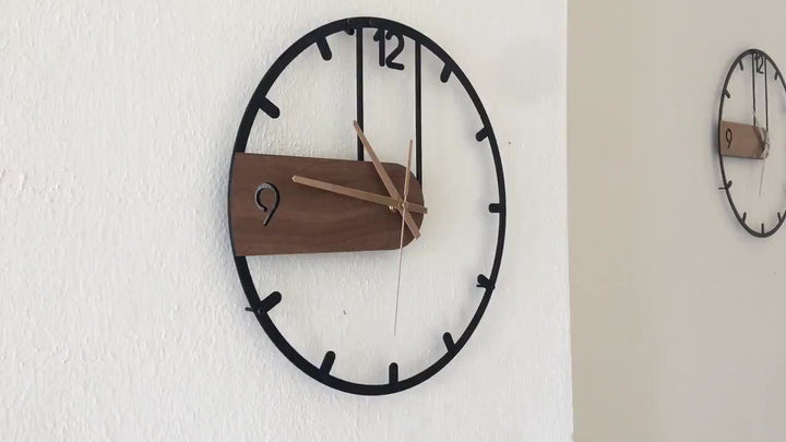 Oak Model Clock All Products by MetalWallDesigns | MetalWallDesign