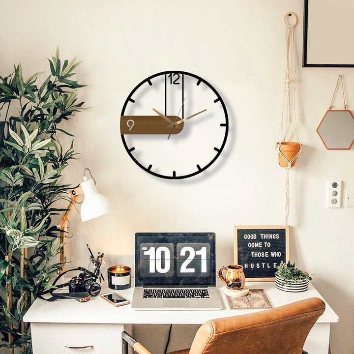 Oak Model Clock All Products by MetalWallDesigns | MetalWallDesign