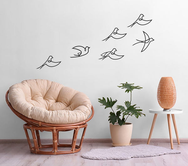 songbirds Set of 4 Gold All Products by MetalWallDesigns | MetalWallDesign