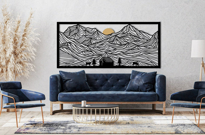 Sunlit Mountain All Products by MetalWallDesigns | MetalWallDesign