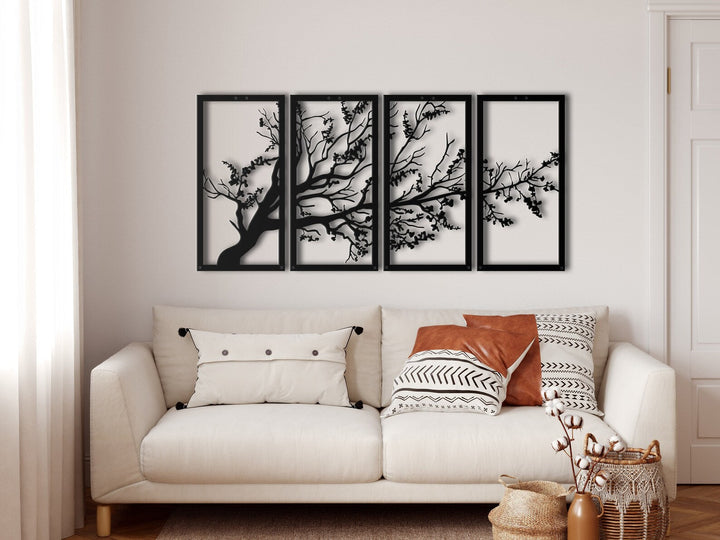 The Tree of Life 4 Parts - Jasmine All Products by MetalWallDesigns | MetalWallDesign