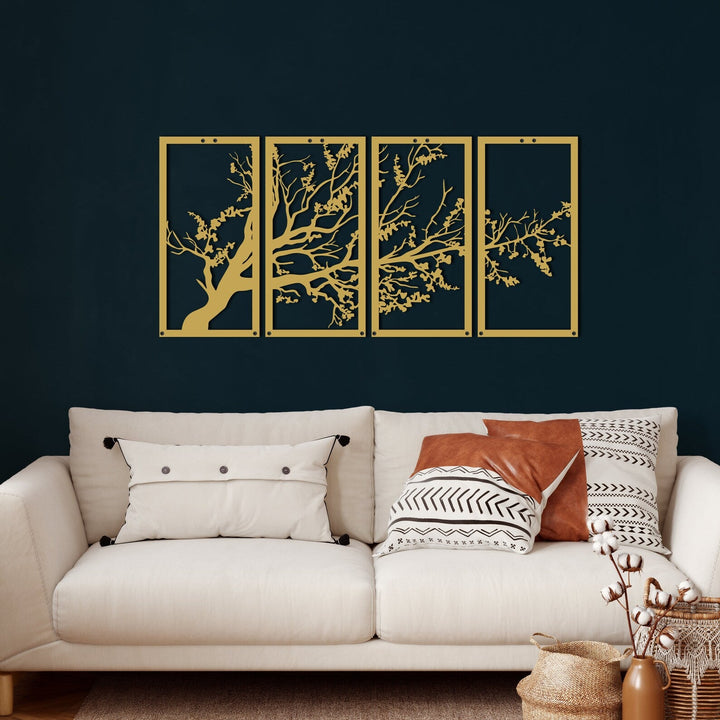 The Tree of Life 4 Parts - Jasmine All Products by MetalWallDesigns | MetalWallDesign