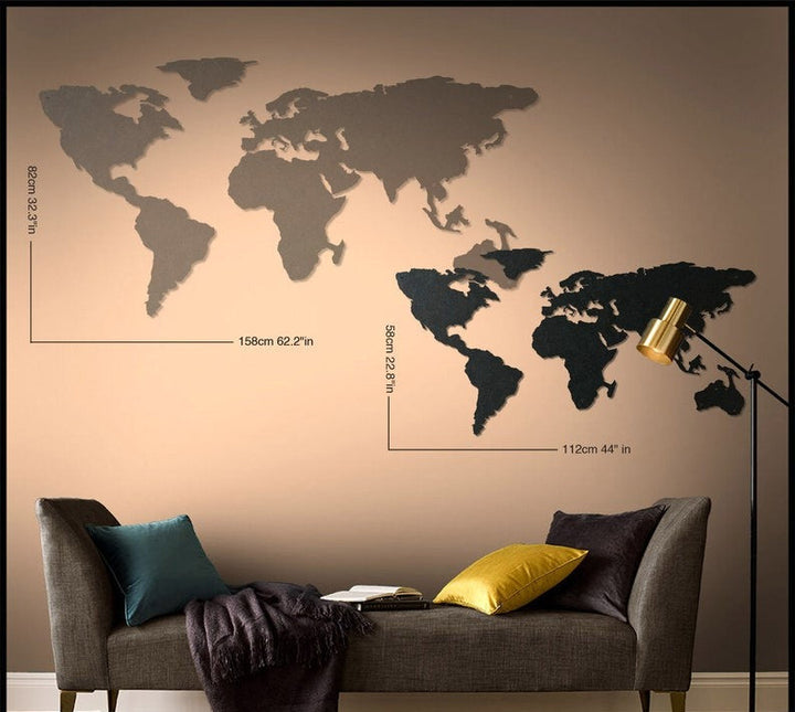 world map All Products by MetalWallDesigns | MetalWallDesign